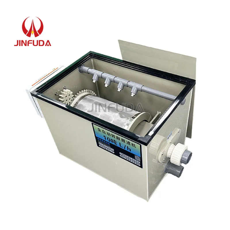 Fabrikpreis Micro Mesh Drum Filter Maßgeschneiderter 8000 Gph Drehtrommelfilter für Aquakultur-Fischteich Image