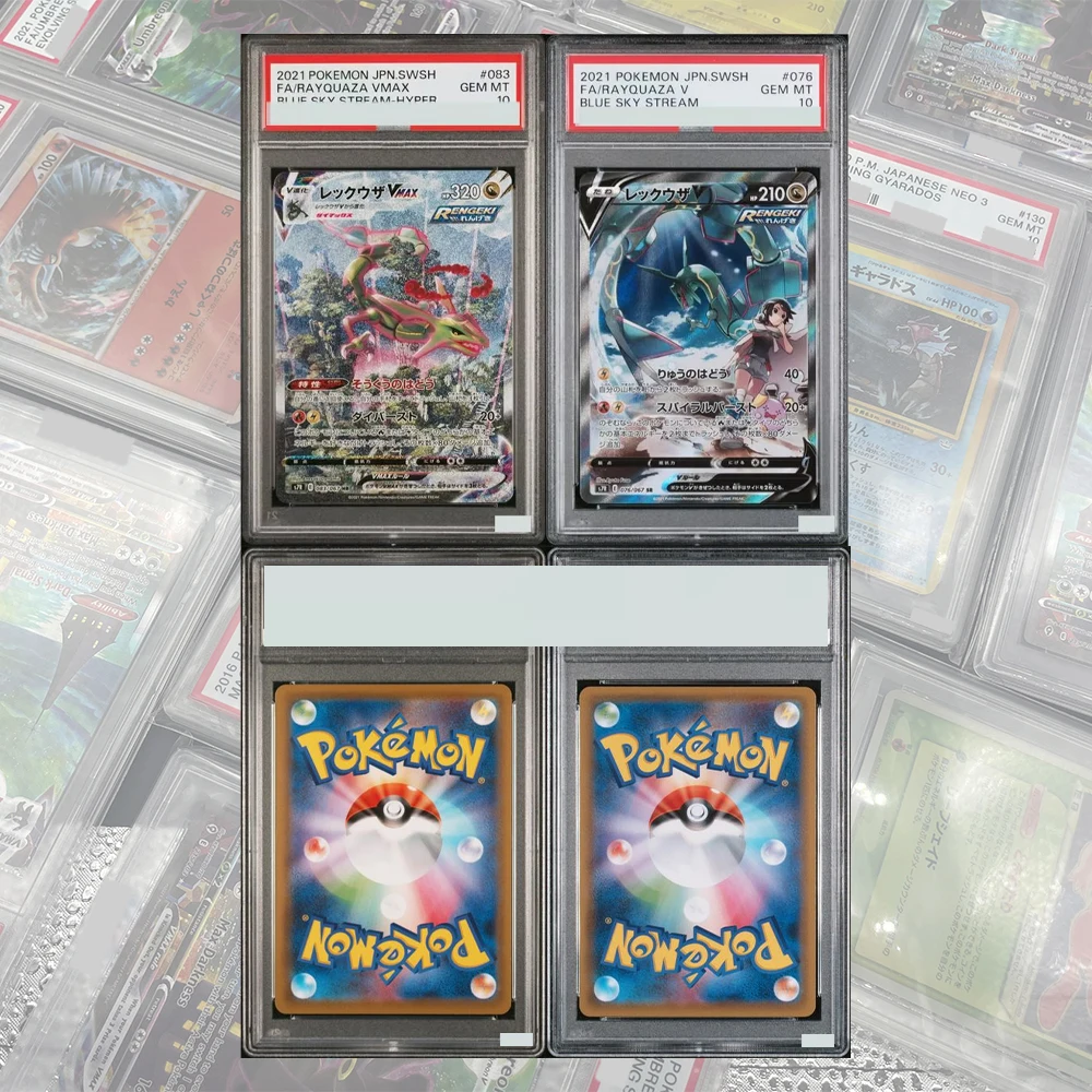 Rayquaza VMAX S7R 083/067 Karte DIY PROXY PTCG GRADED COLLECTION CARD Blue Sky Stream Japanische GEM MT10 Holografische Etiketten Geschenk Image
