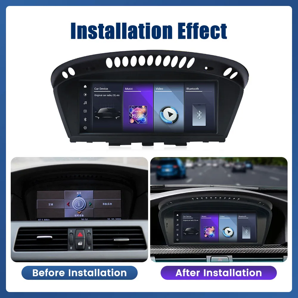 8,8 ”Autoradio Für BMW 3/5 Serie E60 E92 2007-2009 CCC System GPS Navigation Multimedia Display Steuergerät Video Player Carplay Image