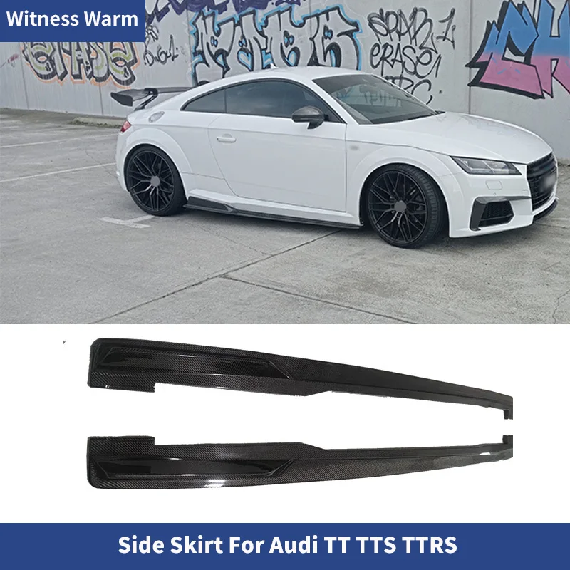 Karosserie-Kit aus Kohlefaser, TTS TTRS MK3 8S, Seitenschweller, Verlängerungskörperlippe für Audi TT TTRS 2018 Image