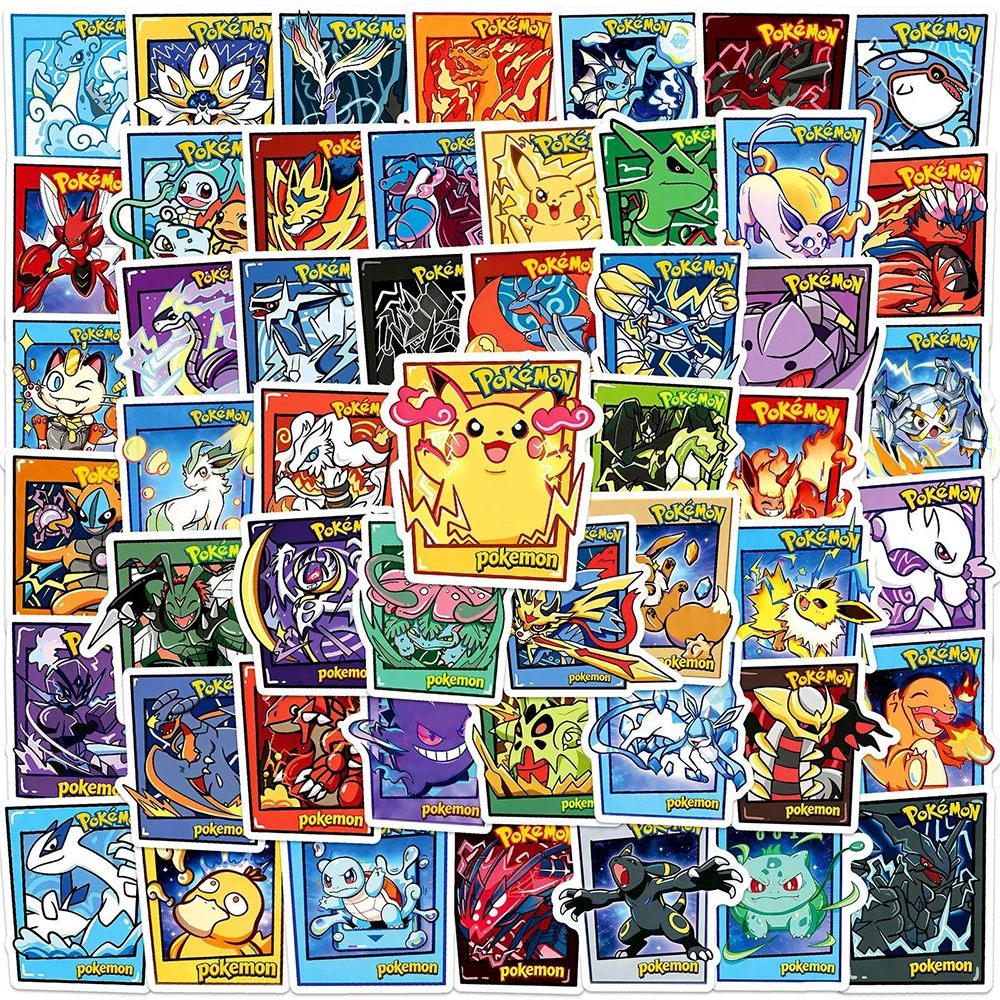 10/30/50 Stück Lustige Anime Pokemon Cartoon Aufkleber Pikachu Graffiti Abziehbilder DIY Skateboard Gepäck Fahrrad Niedliche Wasserdichte Aufkleber Spielzeug Image
