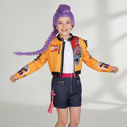 Kpop-inspiriert Von koreanischen Idolen inspiriert Popstar Kostüm Festkleidung Virtuelles Idol for Damen Erwachsene Halloween Karneval Leistung Comic-Konzert Anime Expo Image