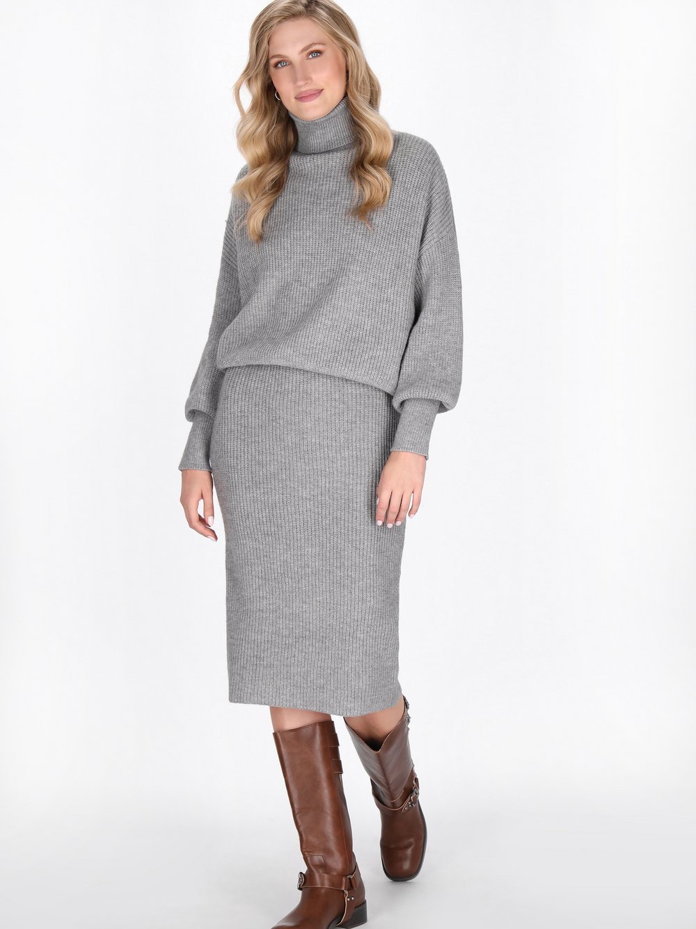 Dreimaster Rock Damen grau, XL/XXL