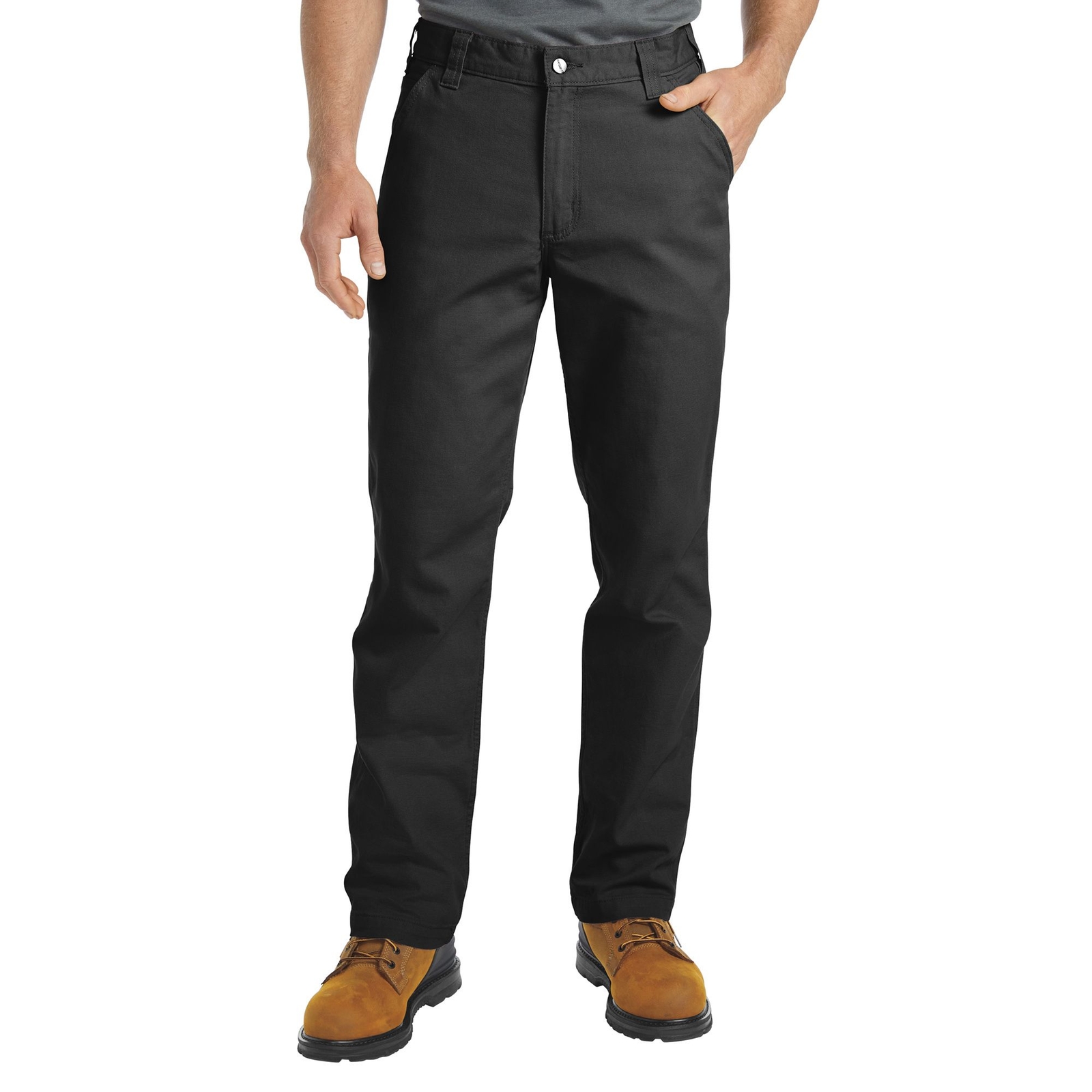 Carhartt Men's Relaxed Straight Rigby Dungaree (Size 38-32) Black, Cotton,Spandex