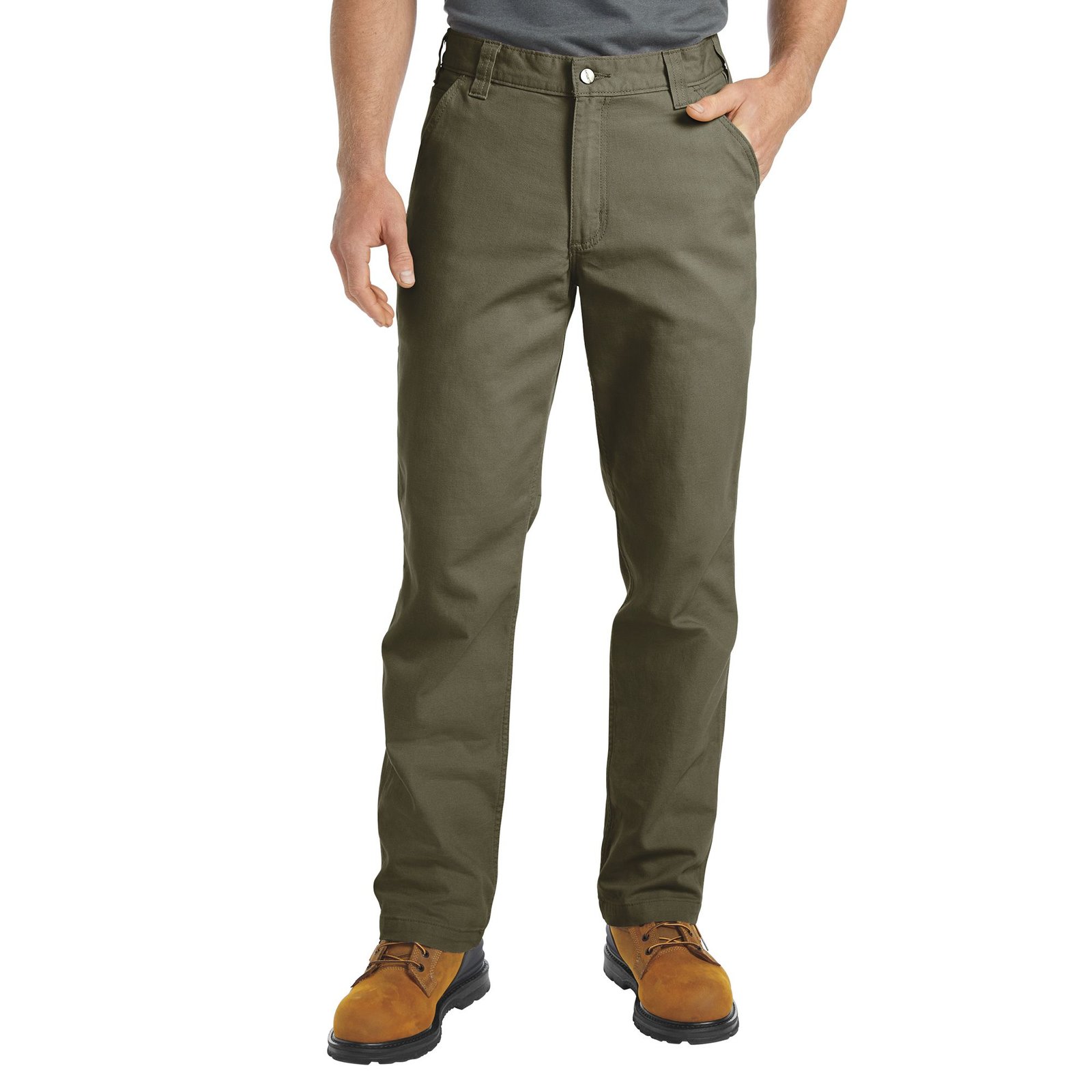 Carhartt Men's Relaxed Straight Rigby Dungaree (Size 40-30) Moss, Cotton,Spandex