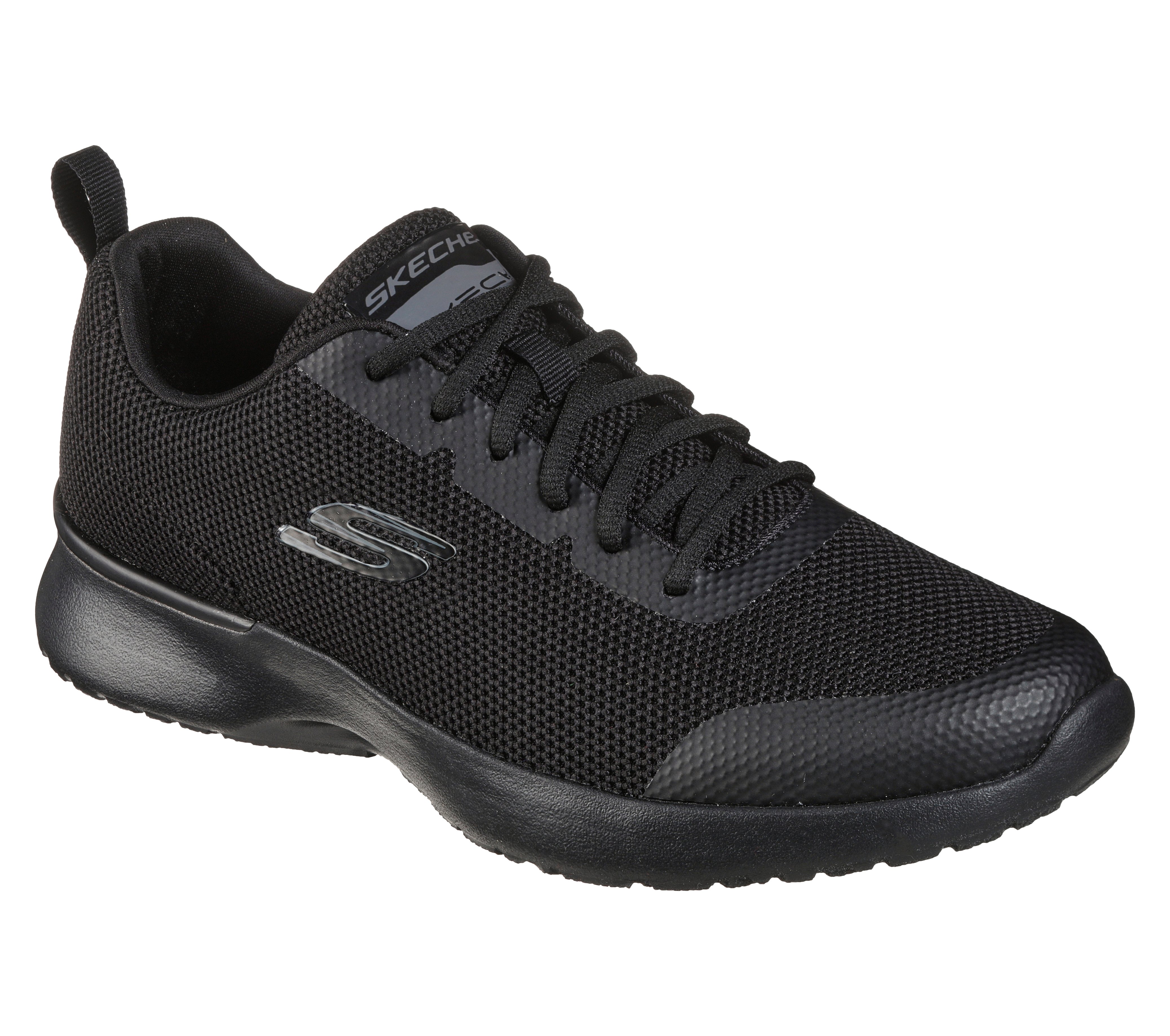 Sneaker SKECHERS "Skech-Air Dynamight", Herren, Gr. 42, schwarz, Synthetik, Textil, unifarben, Schuhe Sneaker, Freizeitschuh, Halbschuh, Schnürschuh mit Memory Foam-Funktion
