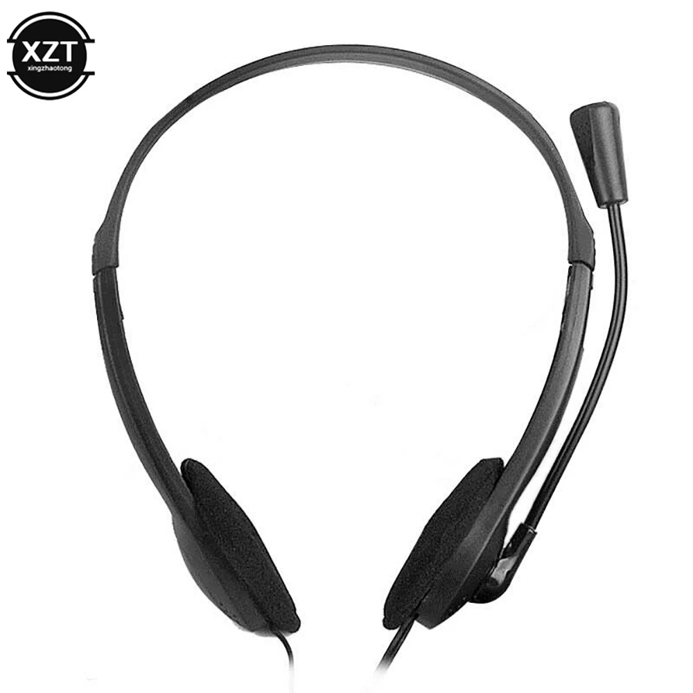 3,5mm Wired Stereo Headset Noise Cancelling Kopfhörer Mit Mikrofon Gaming Kopfhörer für Computer Laptop Desktop Image