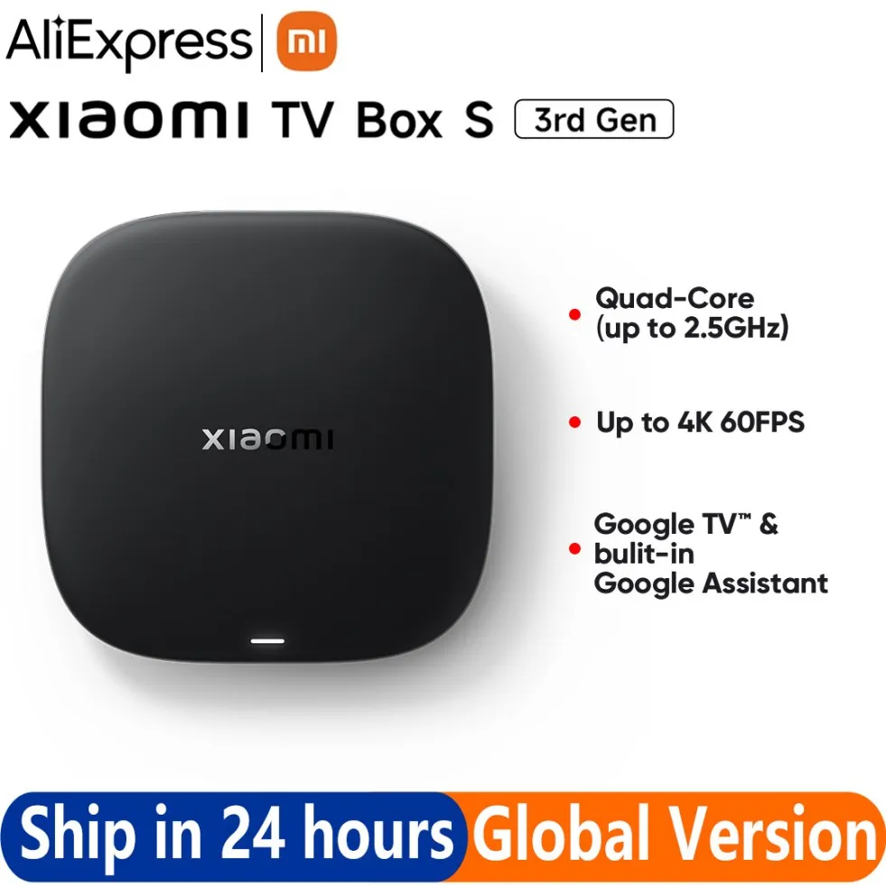 Auf Lager Globale Version Xiaomi Mi TV Box S 3rd Gen 4K UHD Bluetooth 5.2 Wifi6 2GB 32GB Google TV Google Assistant Media Control Image