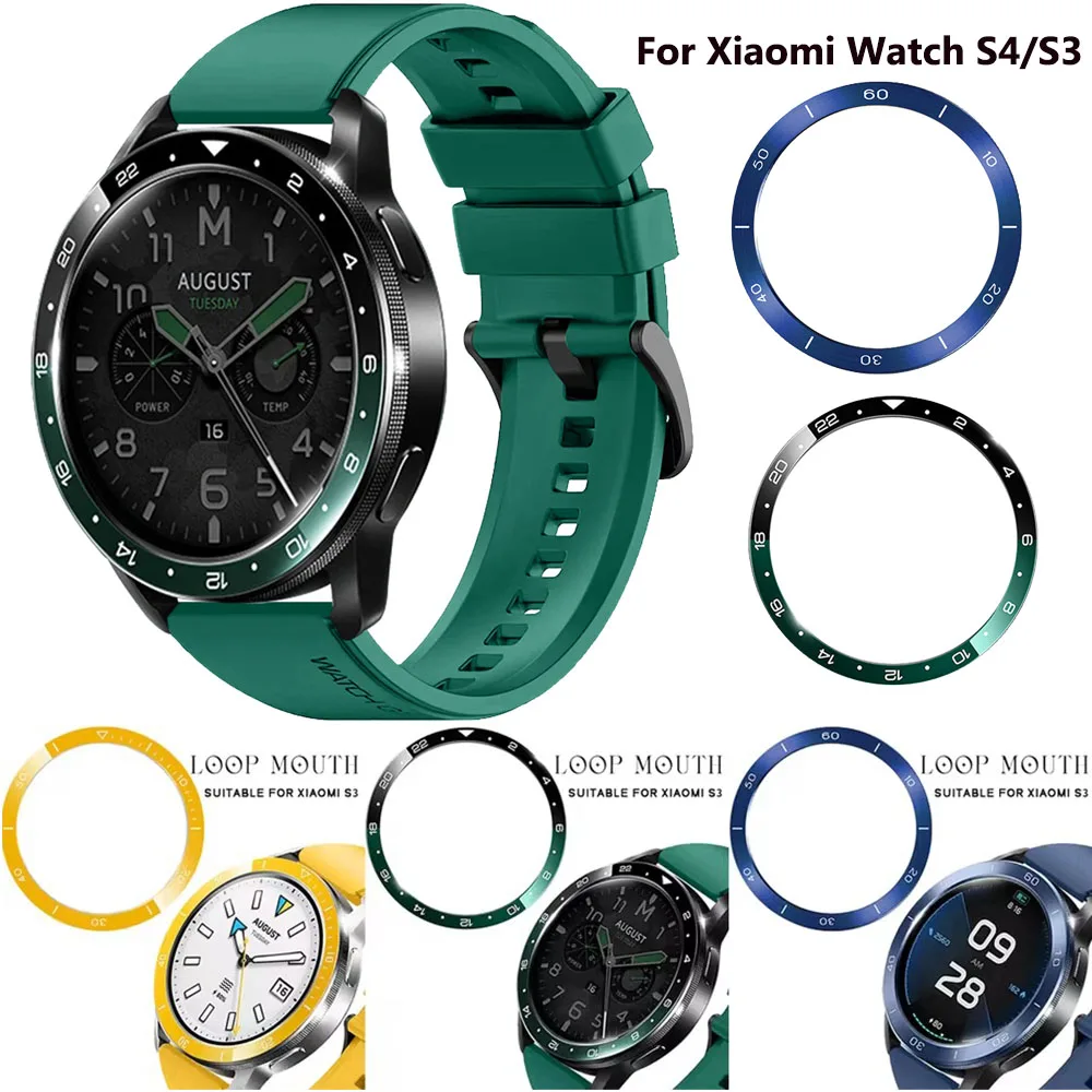 Stahl Lünette Ringe Für Xiaomi Uhr S3/S4 Anti Scratch Metall Abdeckung Schutzhülle Uhr Dekoration Lieferungen Für Xiaomi uhr S3 Image