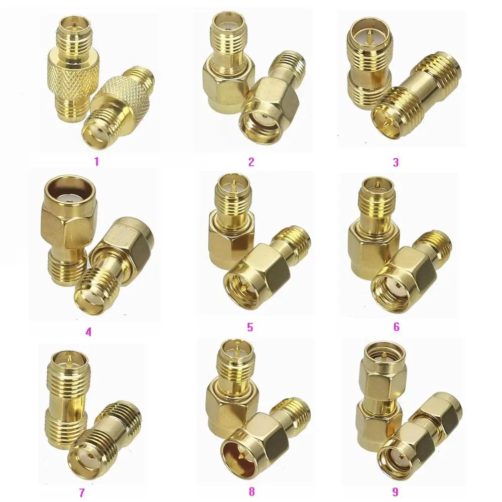 1pcs RP-SMA rpsma zu sma/RP-SMA Stecker & Buchse Buchse rf Koaxial adapter Stecker Test konverter Image