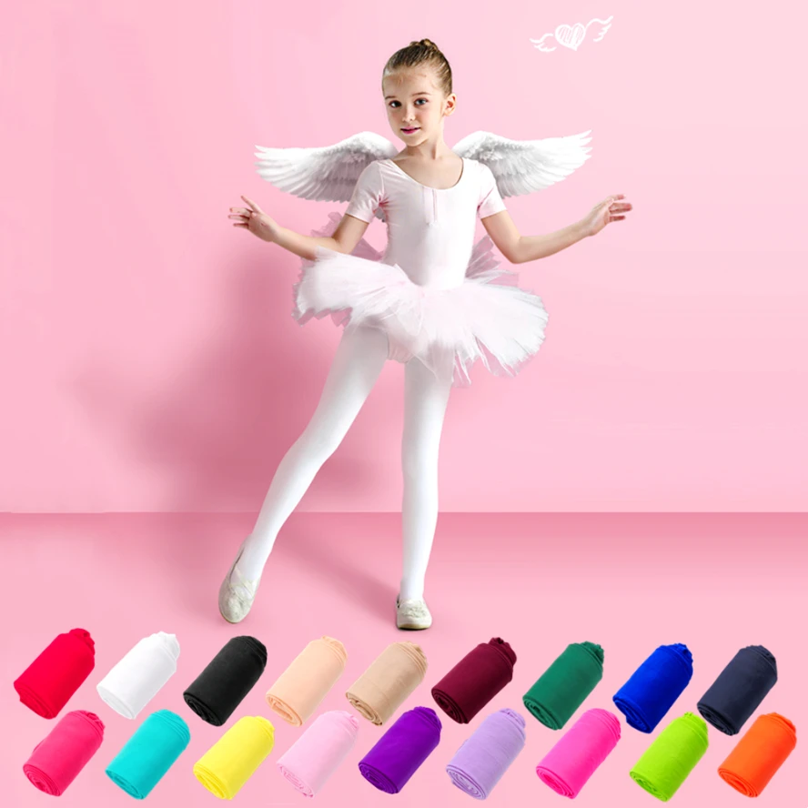 Student Kinder Candy Einfarbig Strumpfhosen Ballett Tanz Strumpfhosen Kinder Mädchen Samt Strümpfe Socke Hosen Für Baby Mädchen Leggings Image