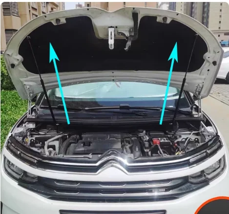 Gasdruckfedern für Citroen C5 Aircross 2017-heute Fronthaube Motorhaube Lift Unterstützung Dämpfer Stoßdämpfer Prop Stangen Image