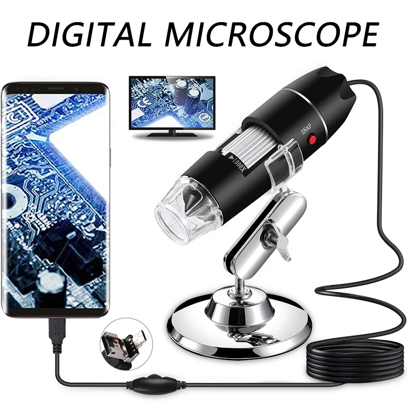 Handheld 3in1 Digital Mikroskop Kamera 1000X LED Lupe Tragbare Elektronische Mikroskop für Löten Handy Reparatur Image