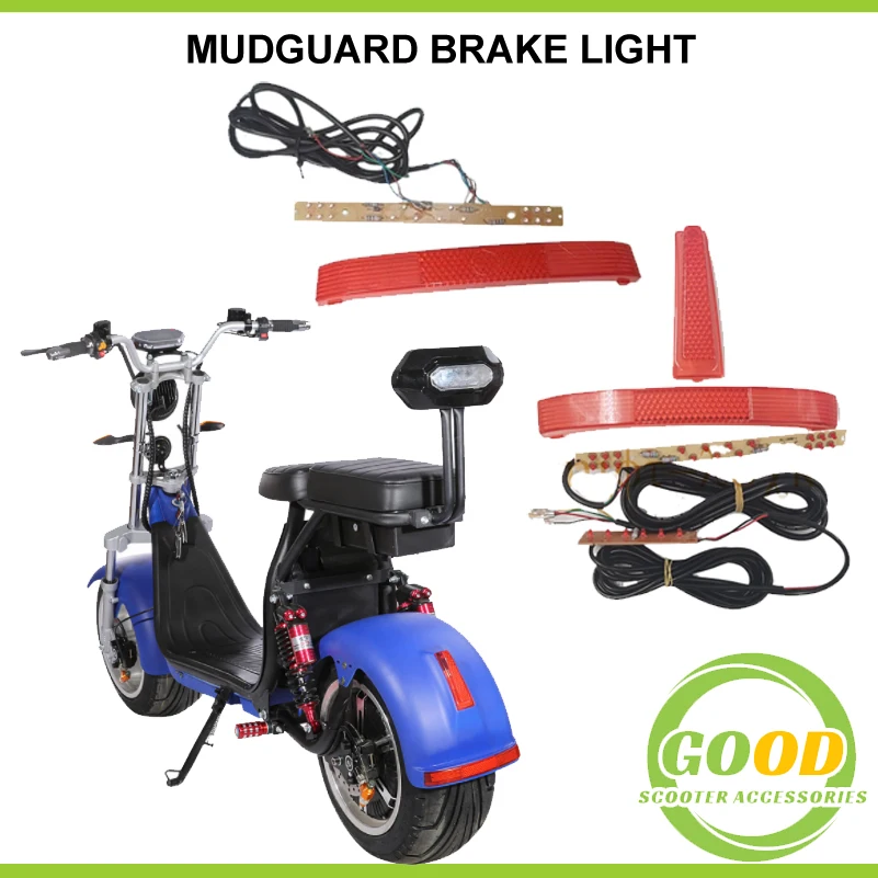 Kotflügel hinten Rücklicht Bremslicht Signal LED Rücklicht Nacht Sicherheit für Citycoco Elektroroller Zubehör Teile Image