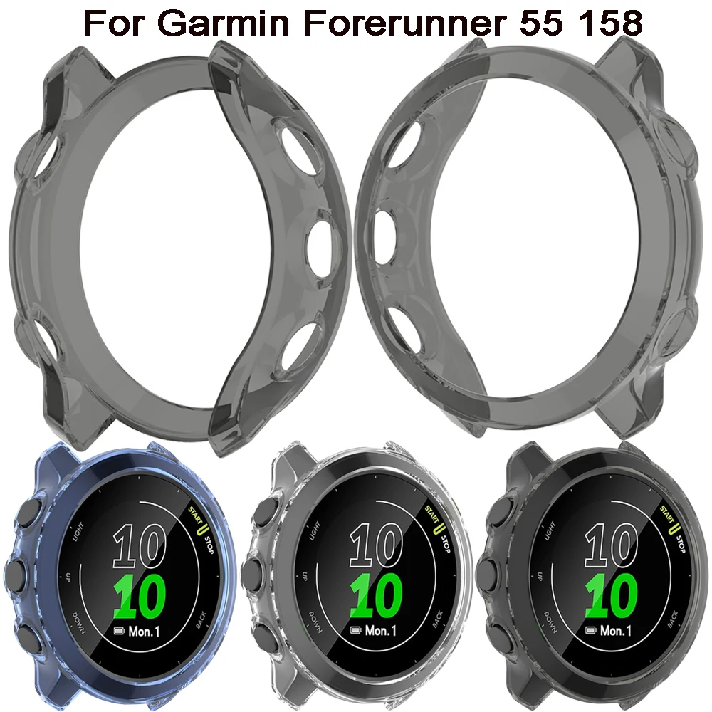 Weiche TPU-Schutzhülle für Garmin Forerunner 55 158 SmartWatch Protector Shell Edge Cover Schutzhüllen Image