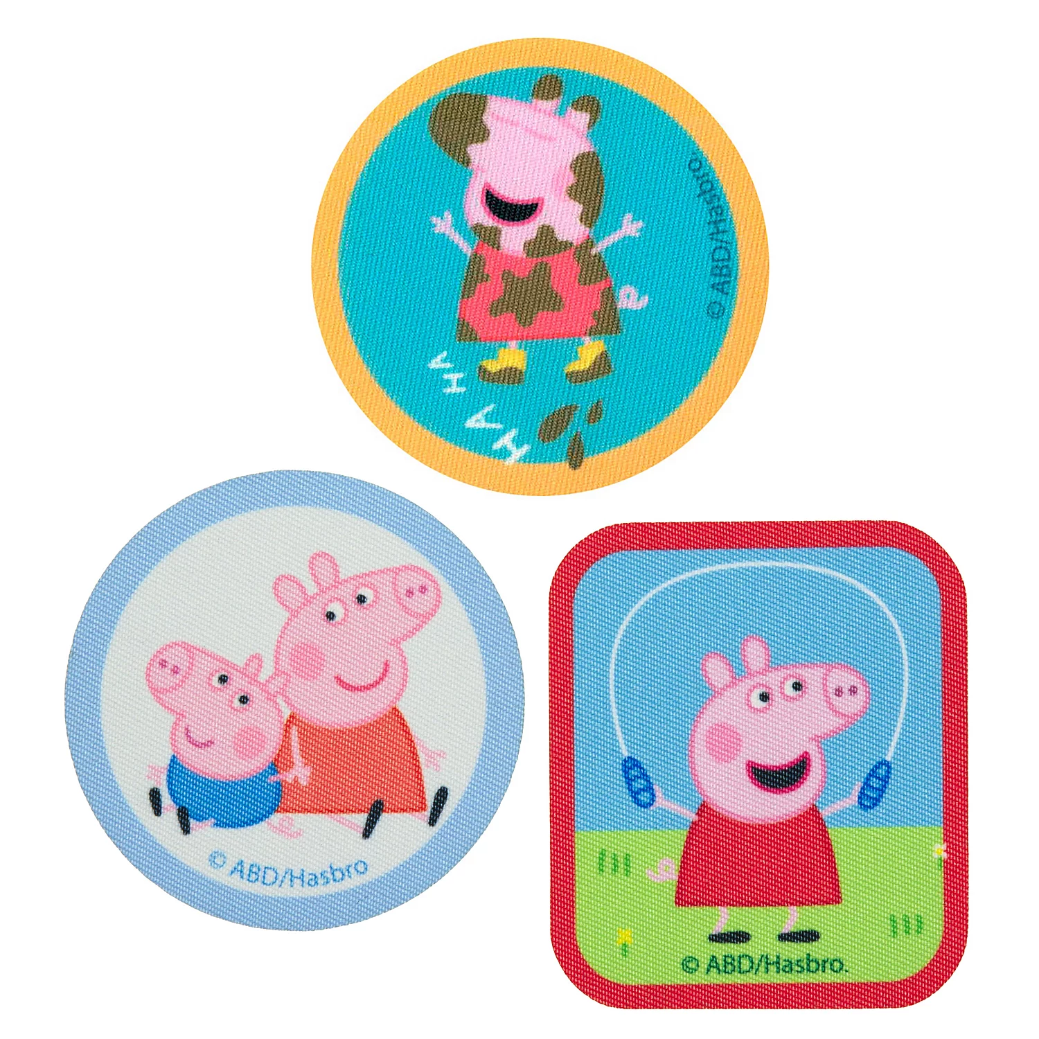 CMM Applikationen Peppa Wutz, Größe: 5,8–7 cm. Inhalt: 3 Stück Image