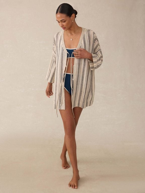 Rip Tide Coverup - Natural - Faherty Brand Dresses
