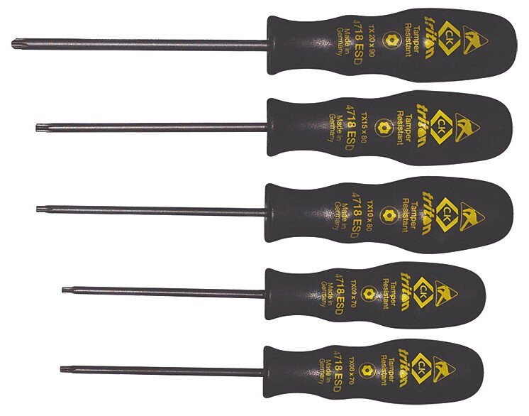 ESD Schraubendrehersatz für Torx Schrauben, 5-teilig Image