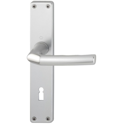 Hoppe Birmingham Langschild Alu natur (Lochung: BB, Entfernung: 72mm, Türstärke: 27 - 47 mm, Oberfläche: Alu F1 - Natur) Image