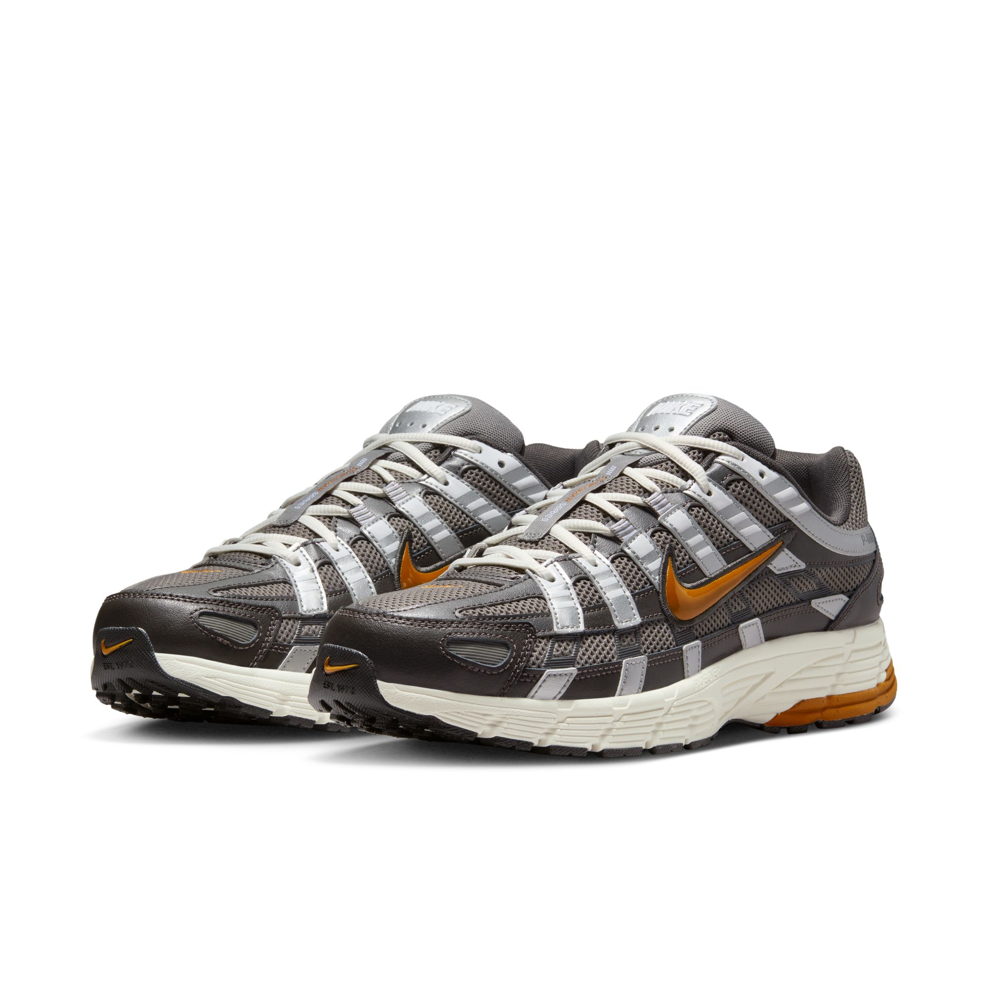 Sneaker NIKE SPORTSWEAR "NIKE P-6000", Damen, Gr. 47, medium ash, desert ochre, flat pewter, Textil, Schuhe Sneaker