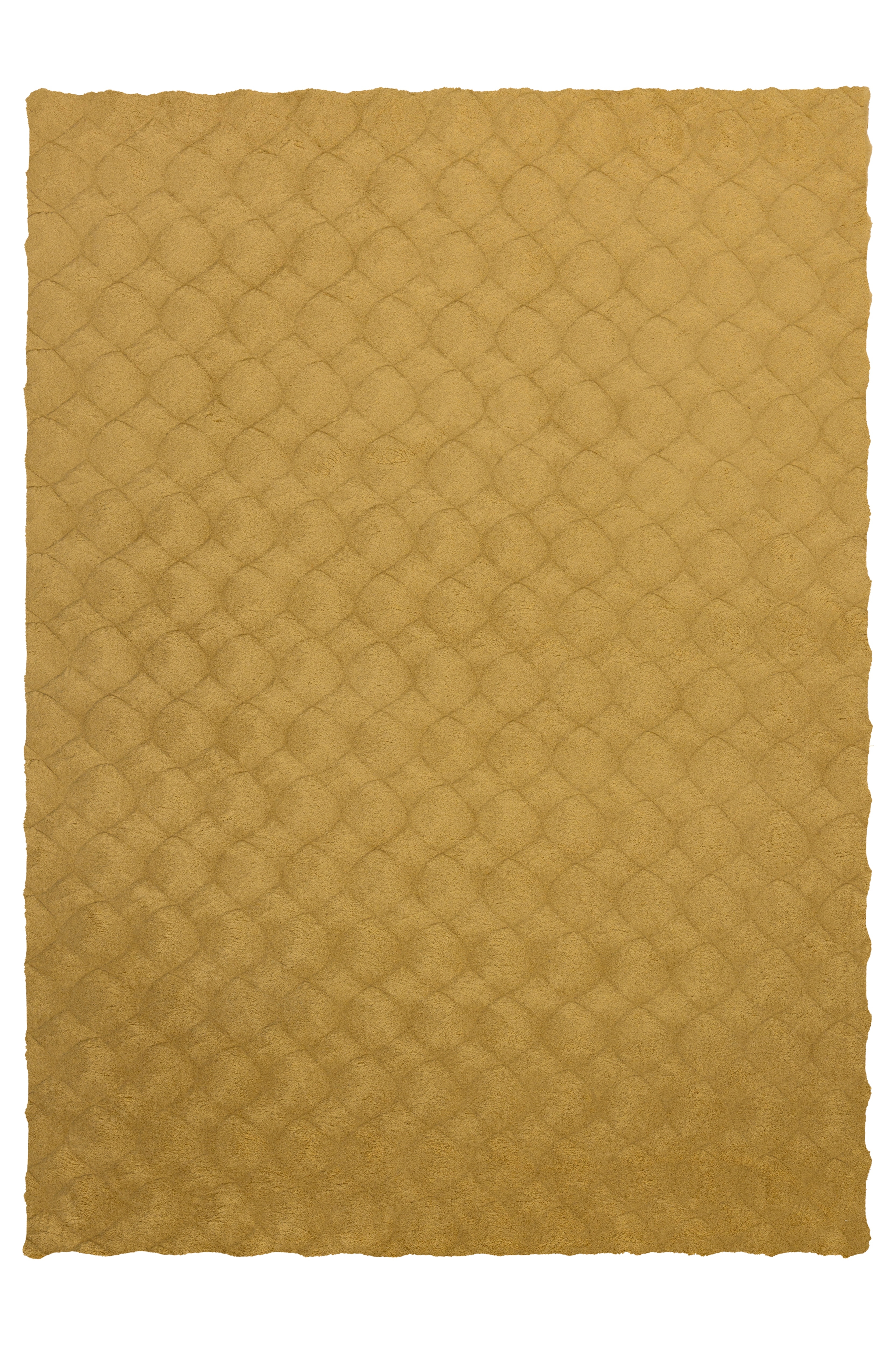 Teppich KAYOOM "Royal Glow 825", honig, B:80cm H:30mm L:150cm, Polyester, Teppiche, Teppich, Auch in rund, Hochflor, Modernes Muster, Vegan