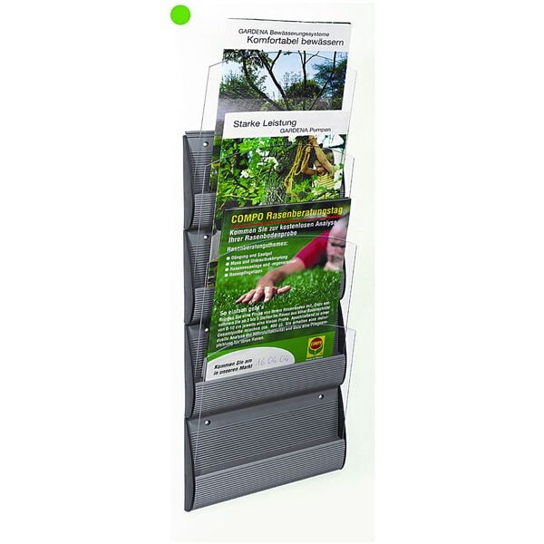 Paperflow Wandprospekthalter »Integral« DIN A4 silber, 23.2x73x2.3 cm Image