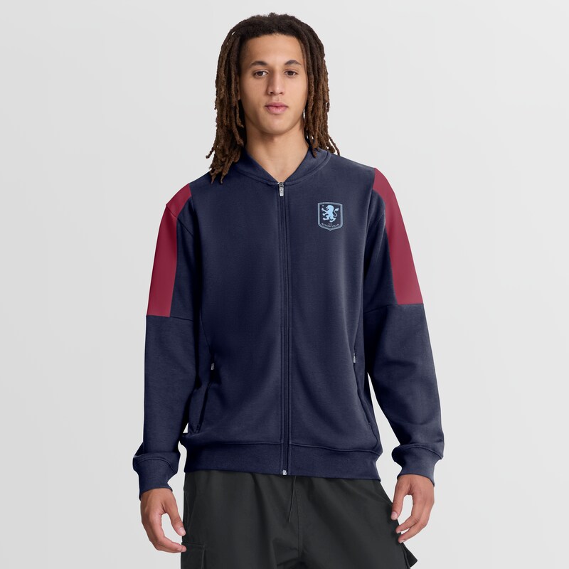 Aston Villa Trainingsjacke – Maritimes Blau – Herren Image