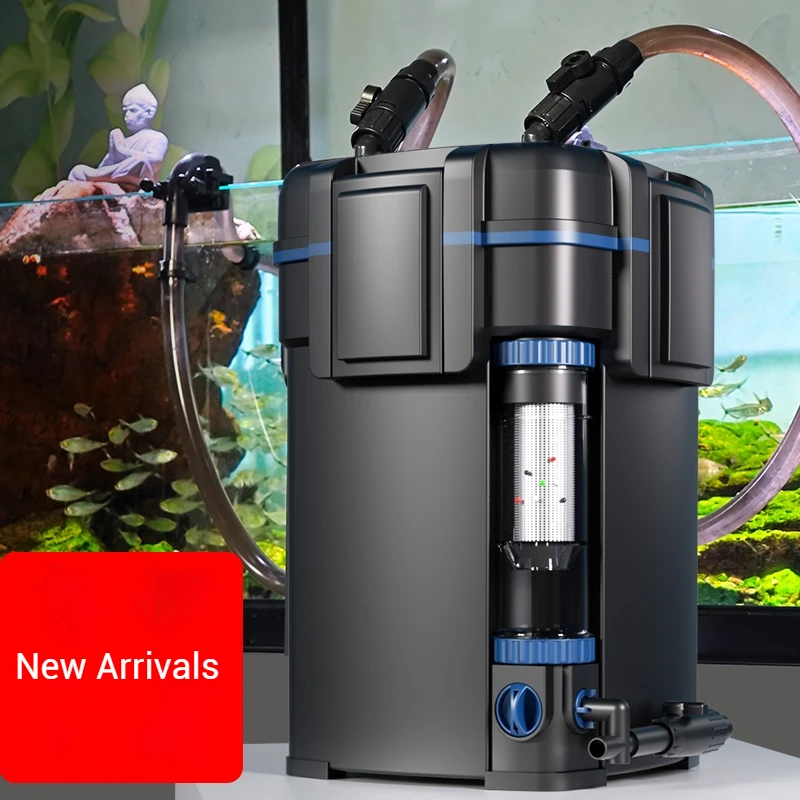 Filtro a contenitore esterno per acquario con spina personalizzata MOQ all'ingrosso 6 pezzi Produttore di attrezzature per acquari OEM SUNSUN Fornitura sfusa