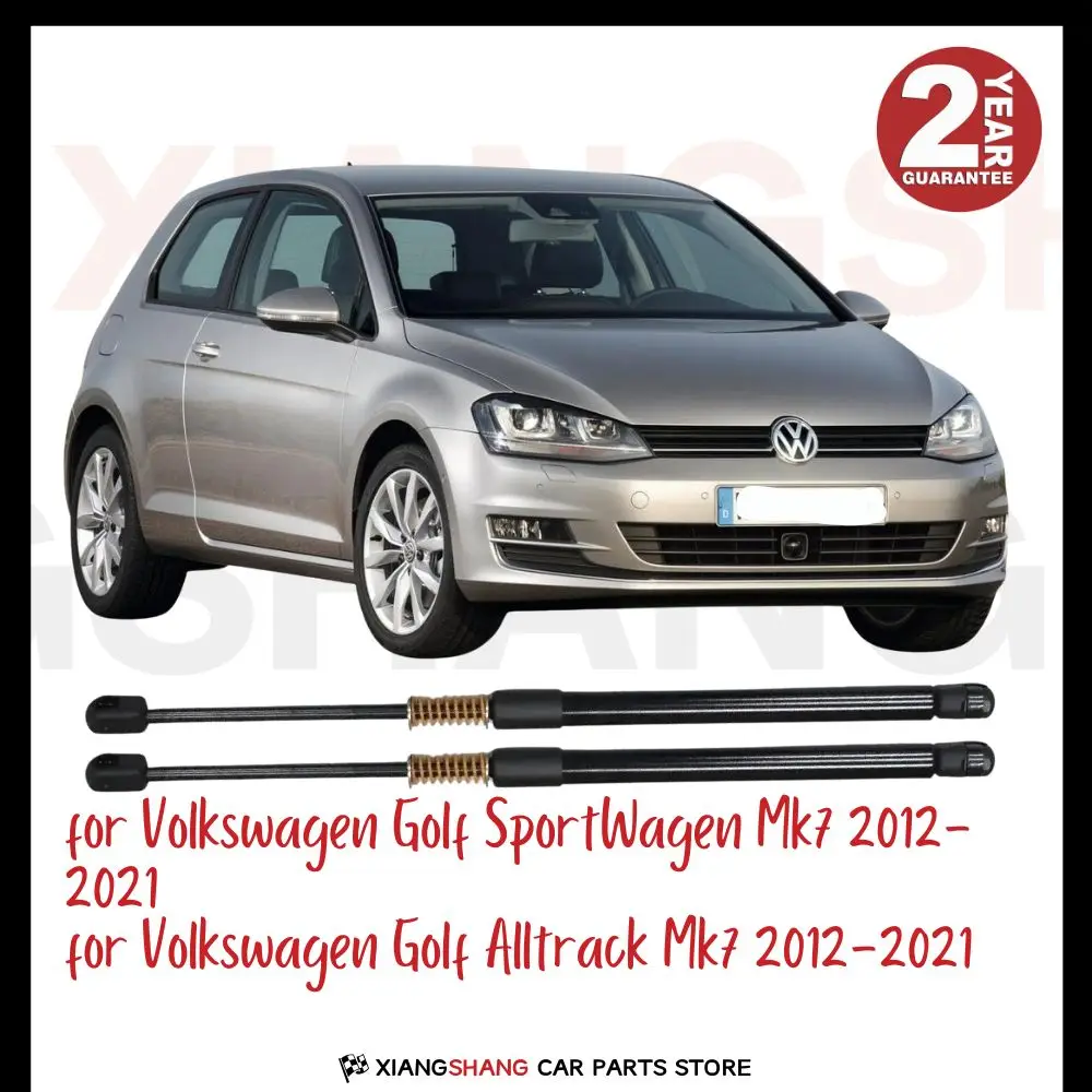 2 Stück Heckklappen-Dämpfer für Volkswagen Golf SportWagen Mk7 2012–2021, Heckklappe mit Feder, Kofferraum, Kofferraum, Gasdruckfedern Image