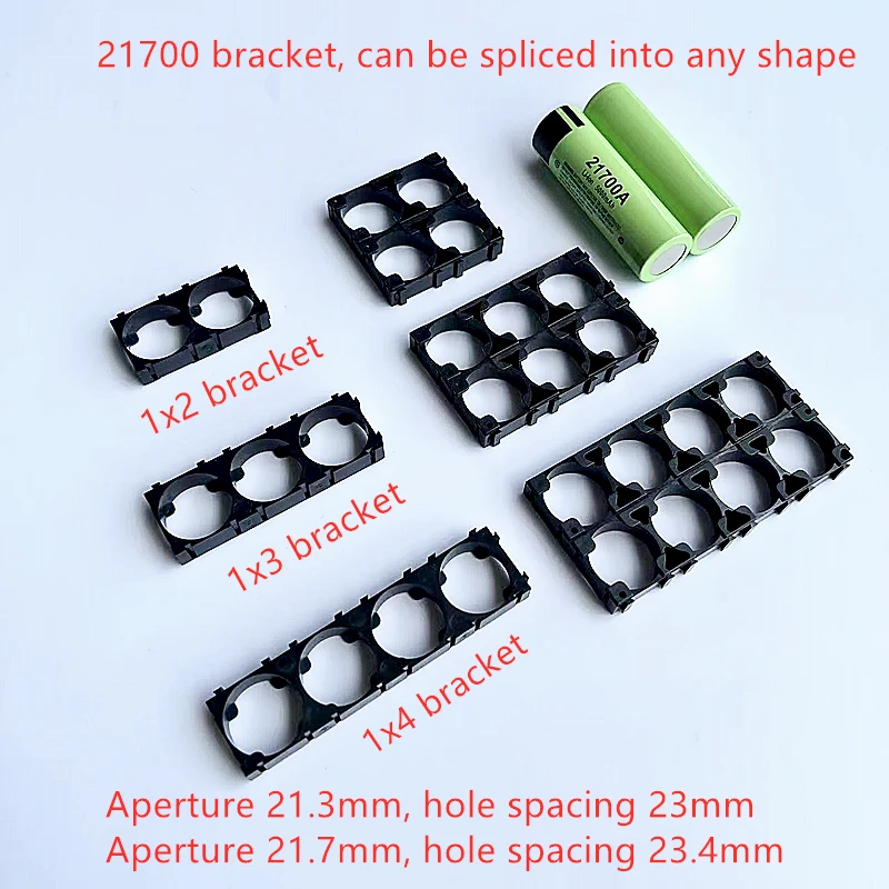 50 Teile/los 21700 Batterie Halter Halterung Kunststoff Klammern 1x2 1x3 1x4 Zelle Spacer Strahlende Shell Pack DIY Zubehör Image