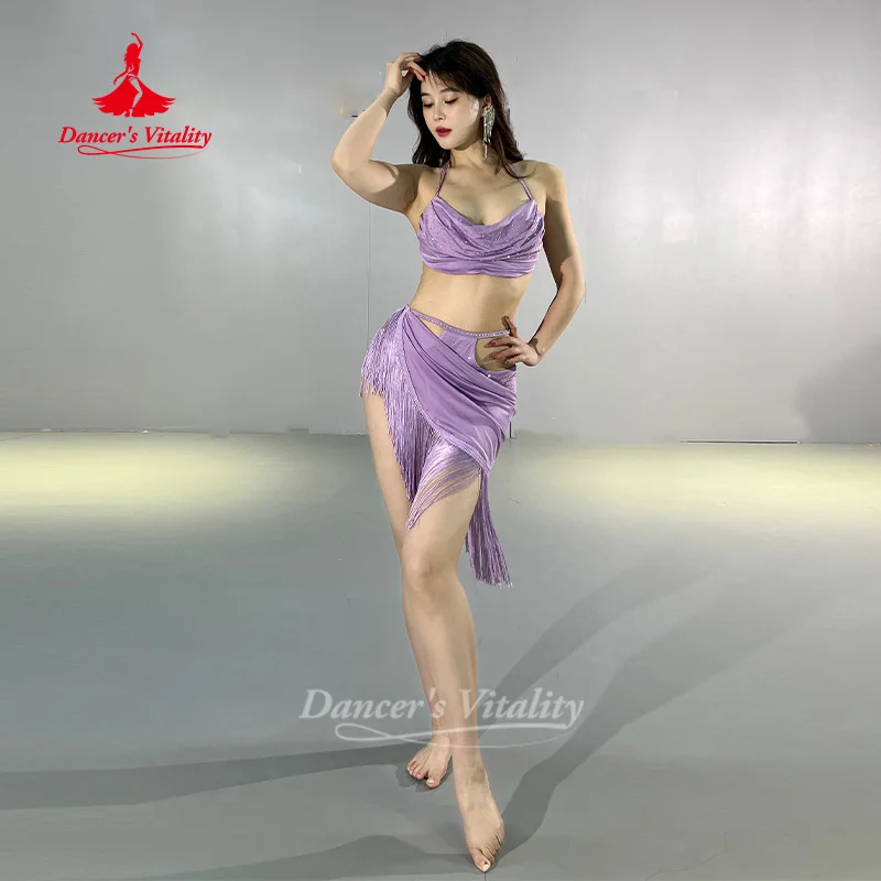 Bauchtänzerin-Kostüm für Damen, hochwertige sexy Temperament-Performance-Kleidung, orientalische Bauchtanz-Übungskleidung für Erwachsene Image