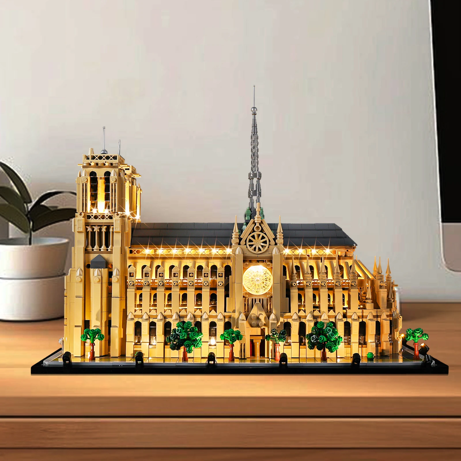 LED-Beleuchtungsset ohne Modell, passend für LEGO Notre-Dame De Paris 21061 Bausteine Image
