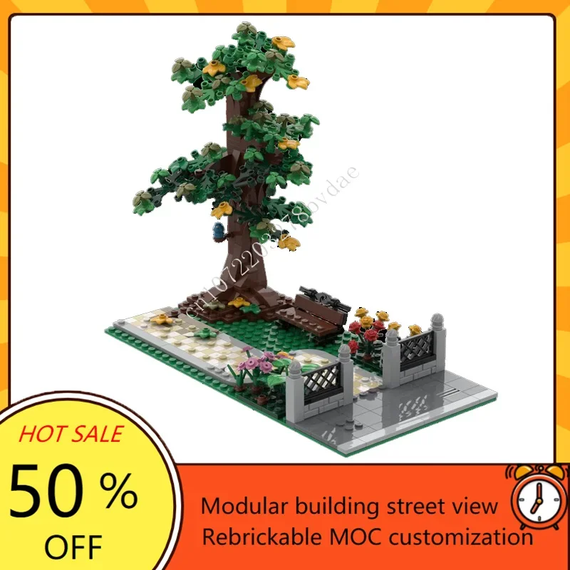 395PCS Little Park Modulare MOC Kreative street view Modell Benutzerdefinierte Puzzle Architektur DIY Bildung Montage Modell Spielzeug Geschenke Image