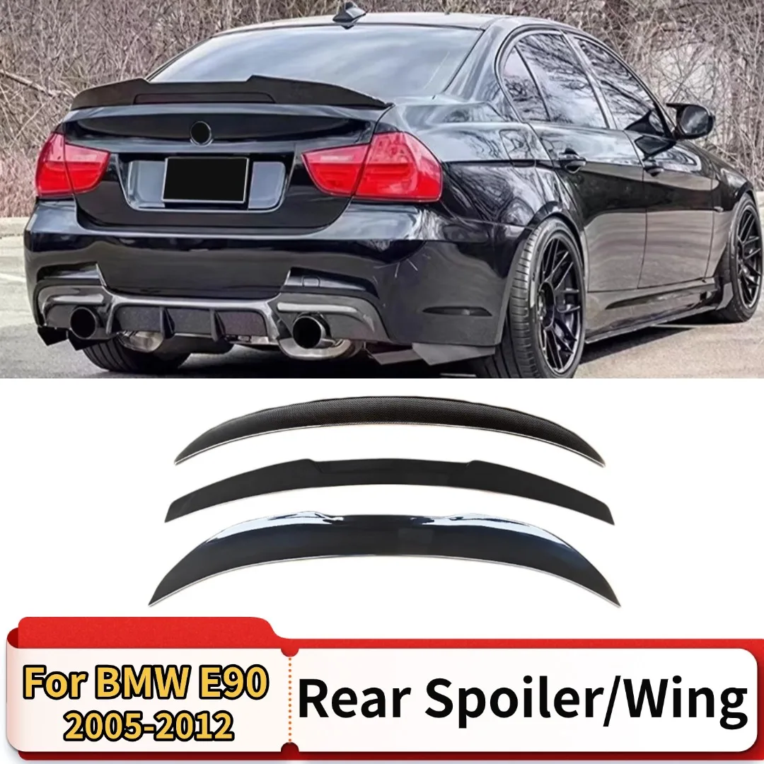 Heckflügel Spoiler Heck Splitter Lip Air Deflektor Tuning Zubehör für BMW Serie E90 E91 3er 2005-2012 325i 320i 318i Image