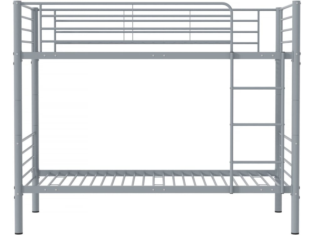 Lit superposé en acier gris 200 x 97 x 165 cm