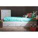 Crystal Twin Mate's & Captain's Bed by South Shore kids Wood in Brown/White | 14.75 H x 40.5 W x 76.5 D in | Wayfair 3550080