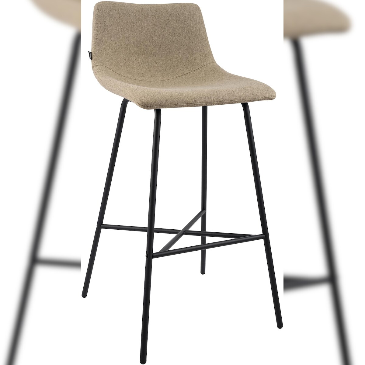 CLP Barhocker Altona taupe/Stoff Image