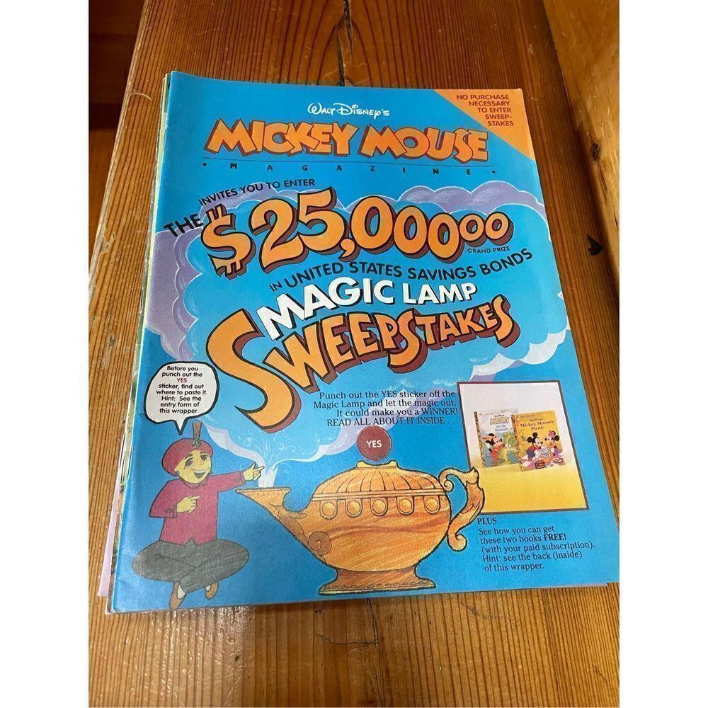 Disney Accents | Walt Disney's Mickeymouse Magazine Fall 1990 | Color: Blue | Size: Os