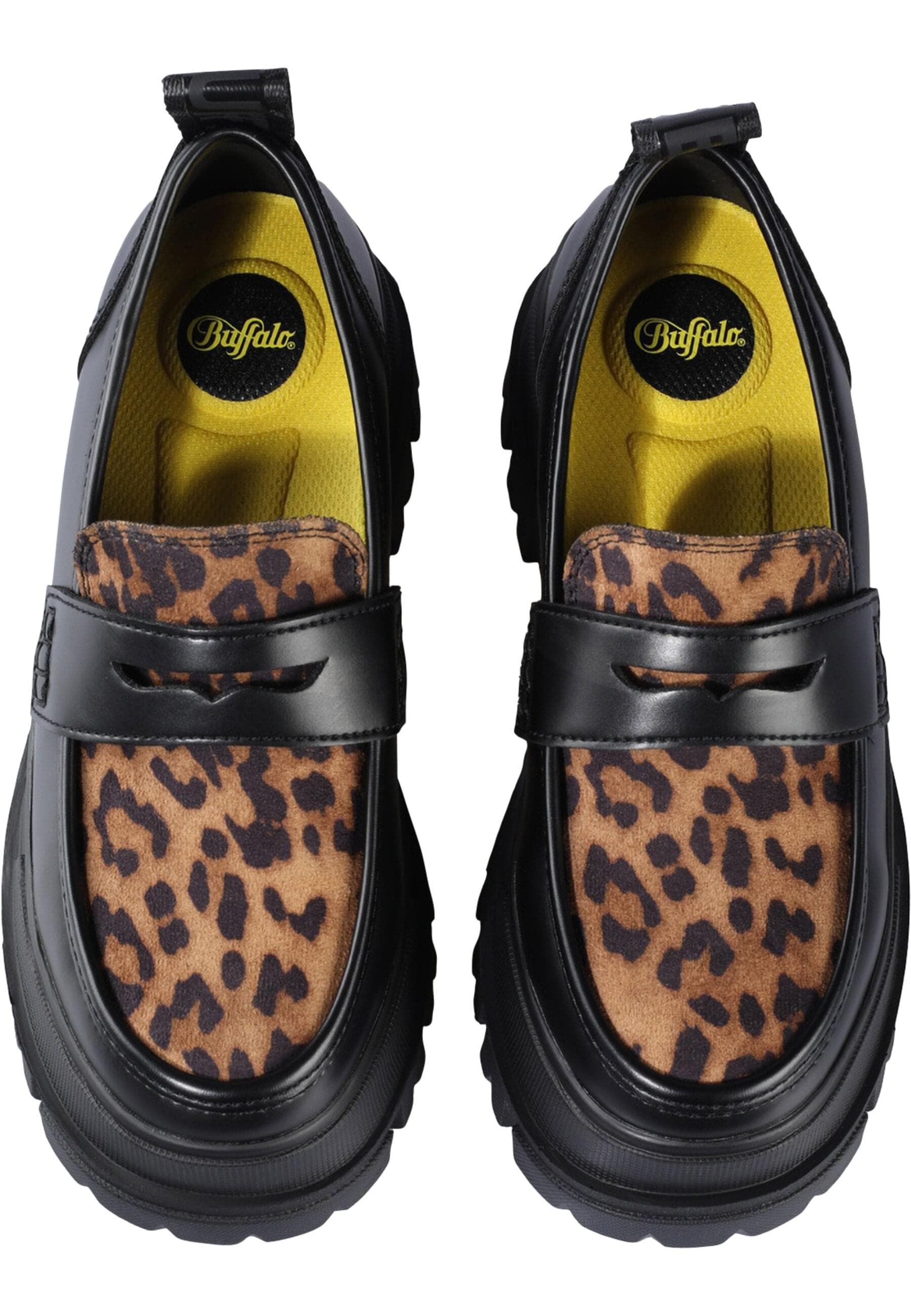 Stiefel BUFFALO "Buffalo Aspha Loafer - Vegannappa/ Suede", Damen, Gr. 37, schwarz, braun, Polyurethan, unifarben, Schuhe Stiefel