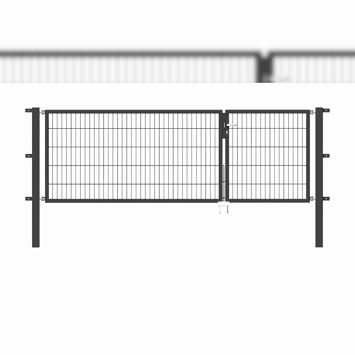 Alberts 646974 Doppeltor Flexo mit Zubehör, anthrazit, Breite 100 + 200 cm, Höhe 100 cm Image
