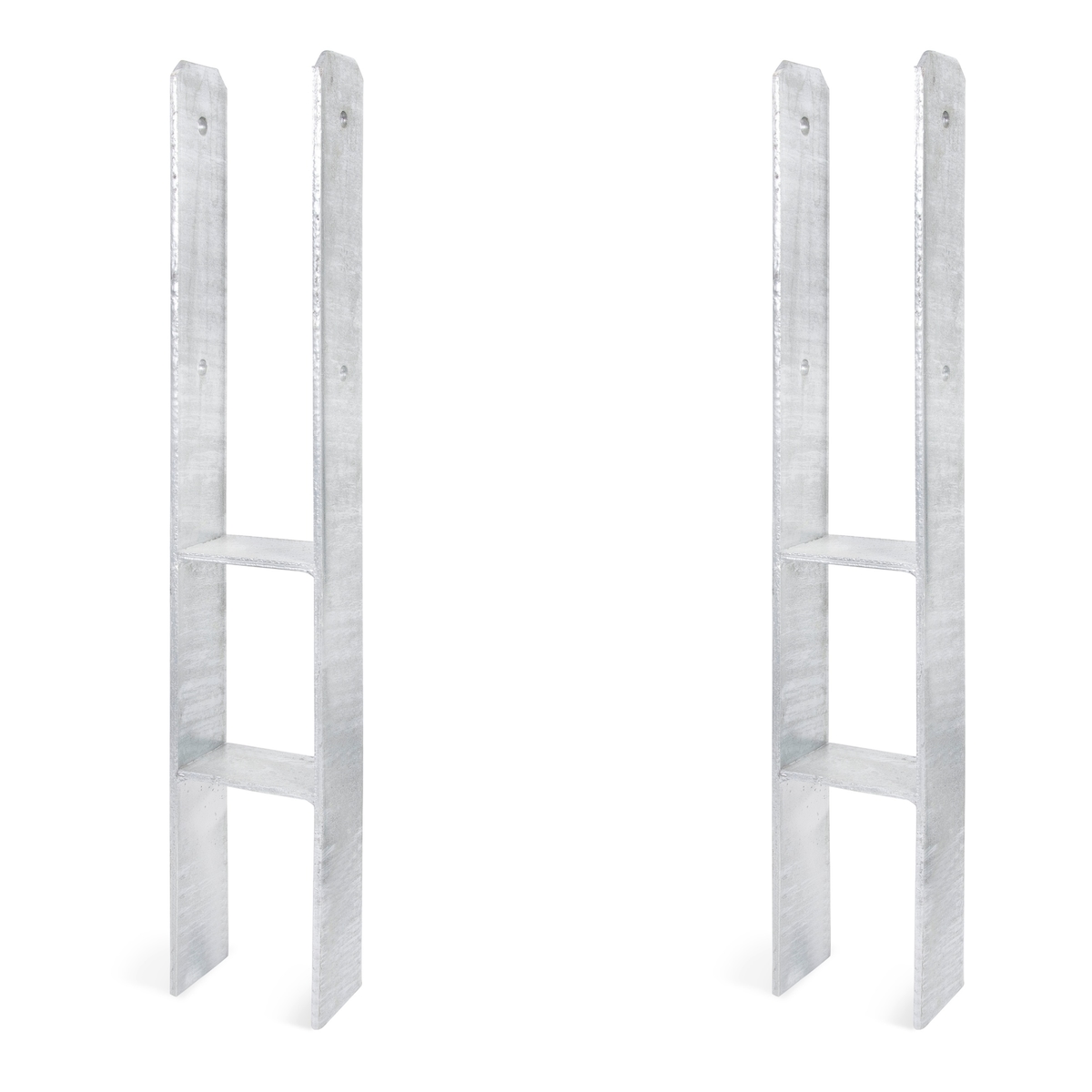 Alberts 2 x H-Pfostenträger, 116x800 mm, Materialstärke 8 mm, Tiefe 60 mm, feuerverzinkt Image