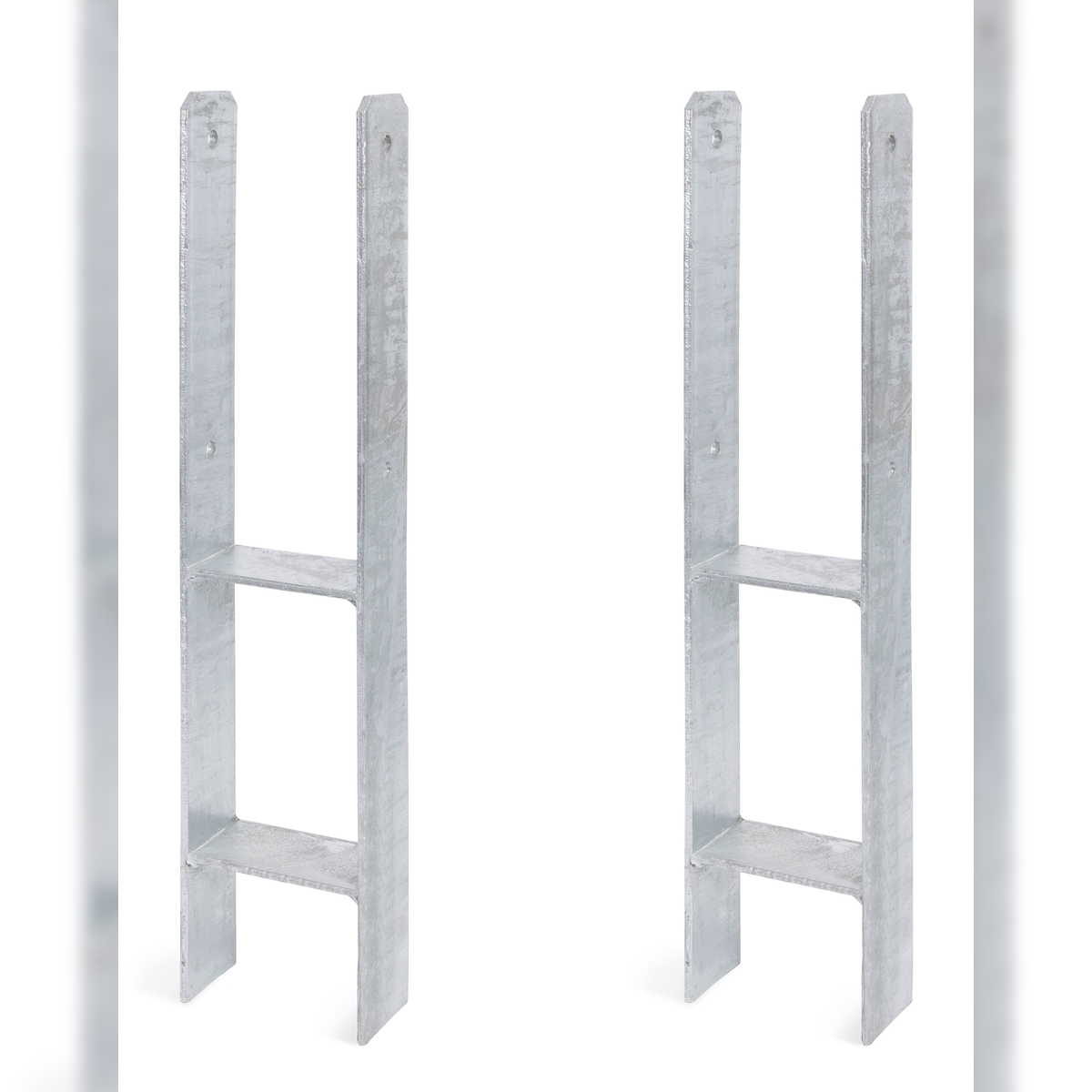 Alberts 2 x H-Pfostenträger, 116x600 mm, Materialstärke 6 mm, Tiefe 60 mm, feuerverzinkt Image