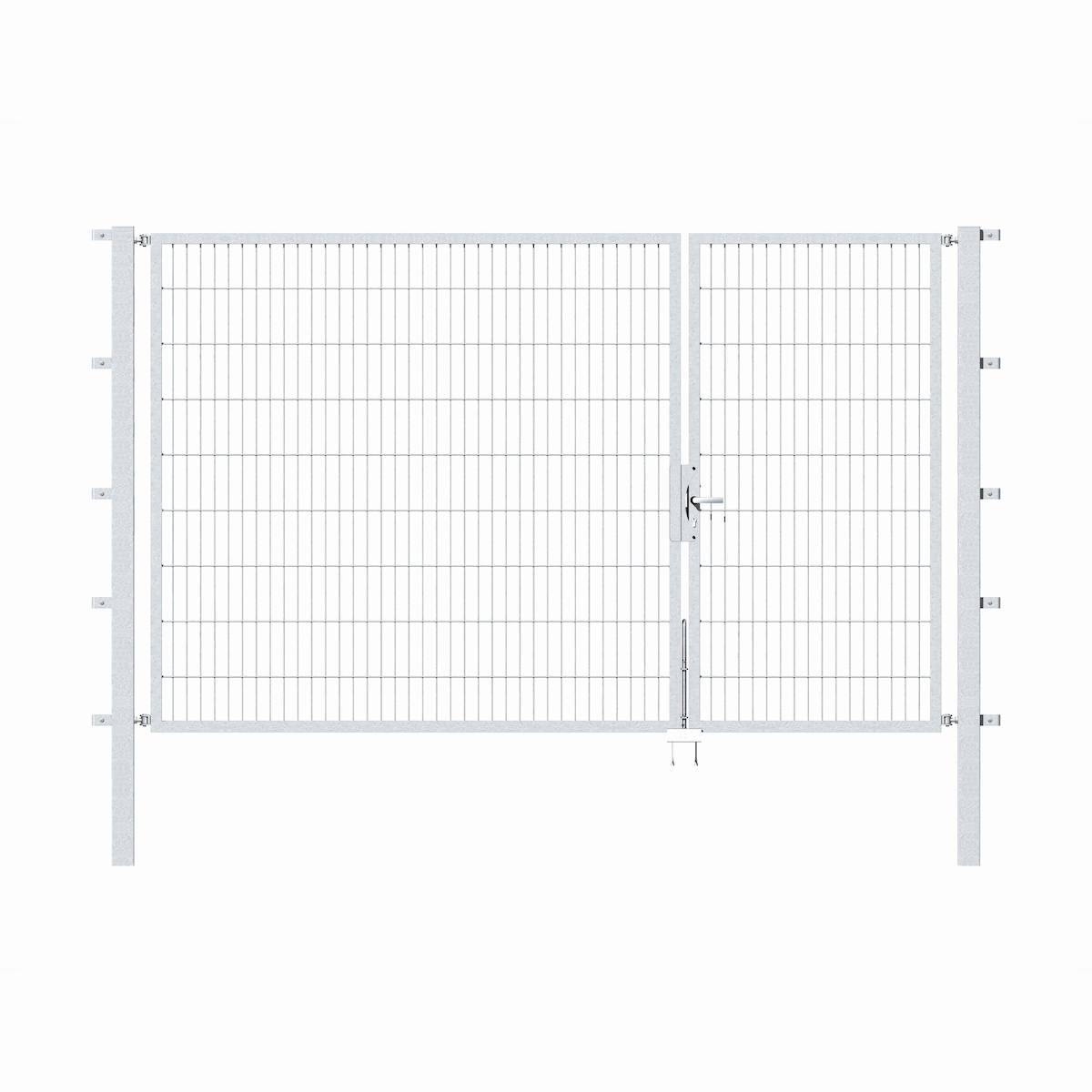 Alberts 646578 Doppeltor Flexo mit Zubehör, feuerverzinkt, Breite 100 + 200 cm, Höhe 180 cm Image