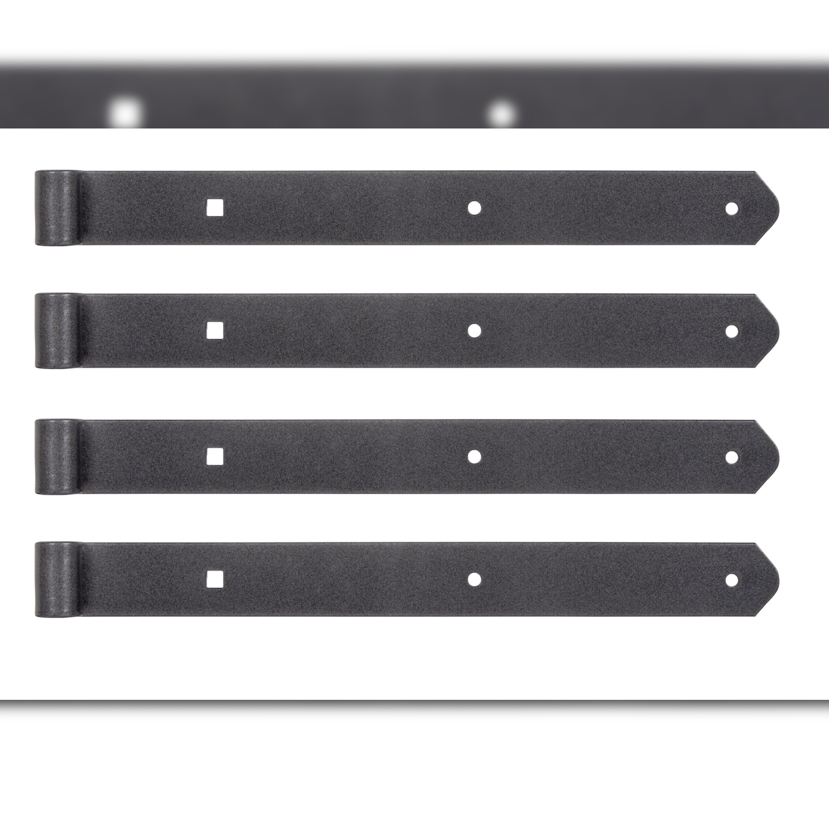 Alberts 822705 DURAVIS® Ladenband, gerade, Abschluss abgerundet, schwarzdiamant duplexbeschichtet, Rollen-Ø 13 mm, Größe 400 x 40 mm, 4er Set Image
