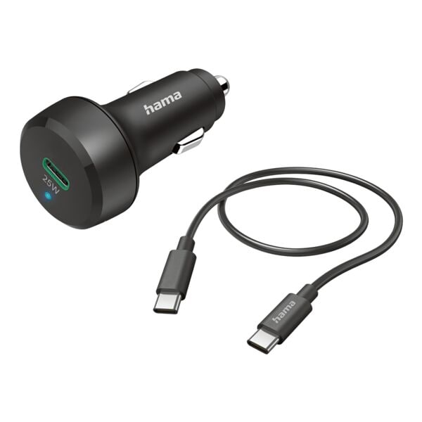 Hama Kfz-Schnellladegerät mit Ladekabel USB-C 25 W Image