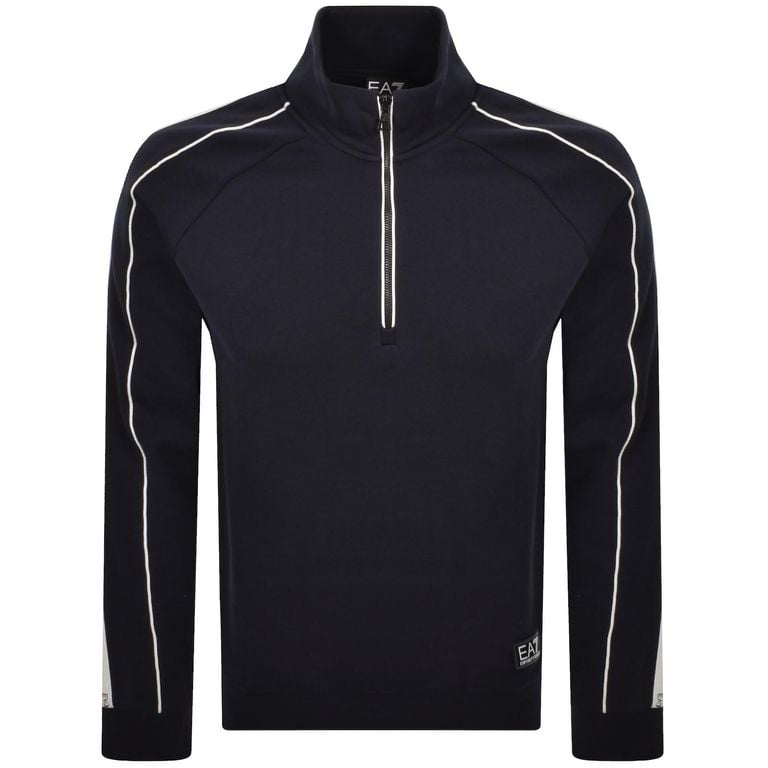 Emporio Armani Logo Sweatshirt - Blue - EA7 Sweats