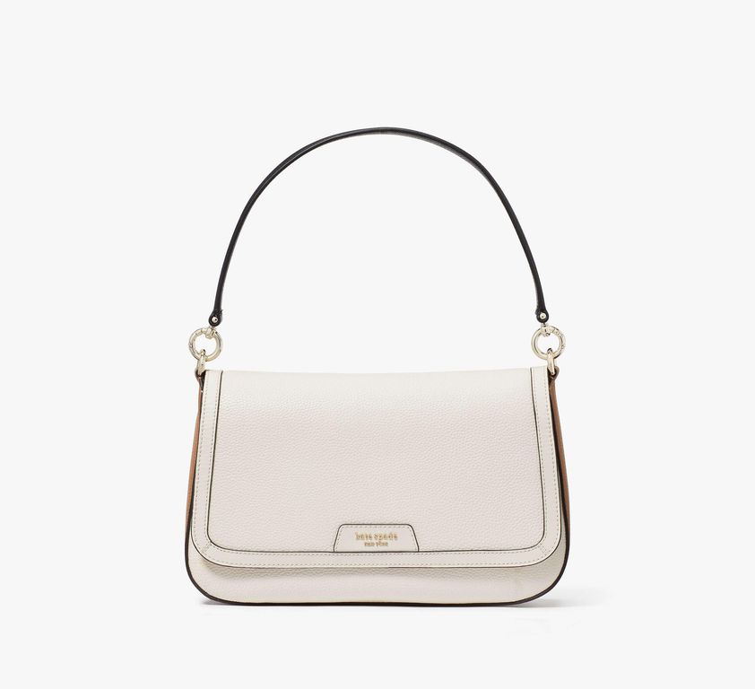 Hudson Colorblocked Convertible Flap Shoulder Bag - White - Kate Spade Shoulder Bags