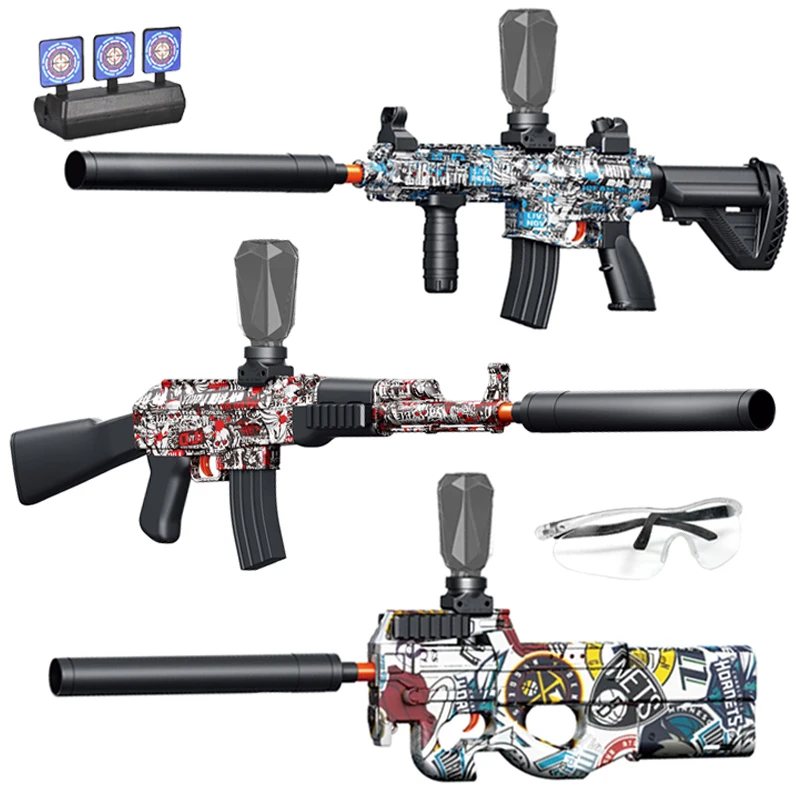 M416 pistolet jouet Blaster électrique AK P90 pistolet tir jeu de Sport en plein air haute vitesse Rechargeable jeu de plein air pour adulte