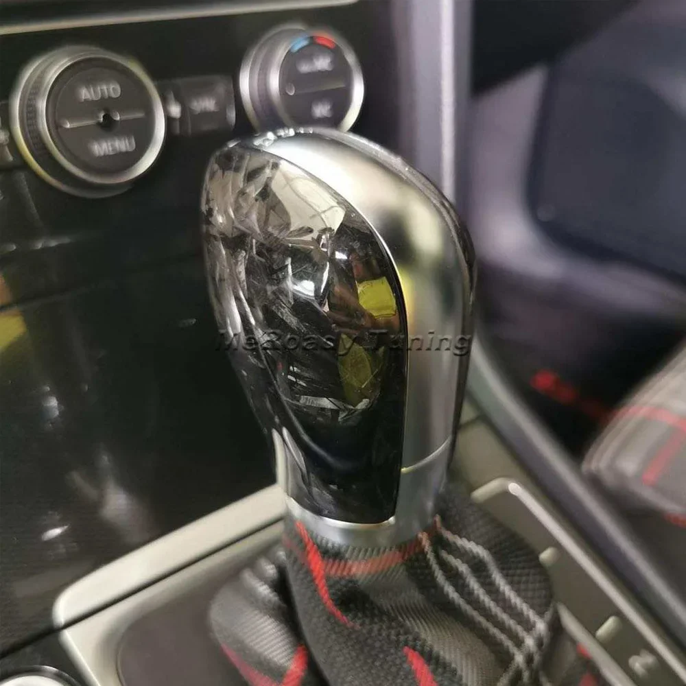 Forge Carbon Fiber Schaltknauf DSG Schalthebelabdeckung für VW Golf 7 GTI Passat B7 B8 Bora Tiguan MK2 Scirocco Jetta Mk6 Innenraum Image