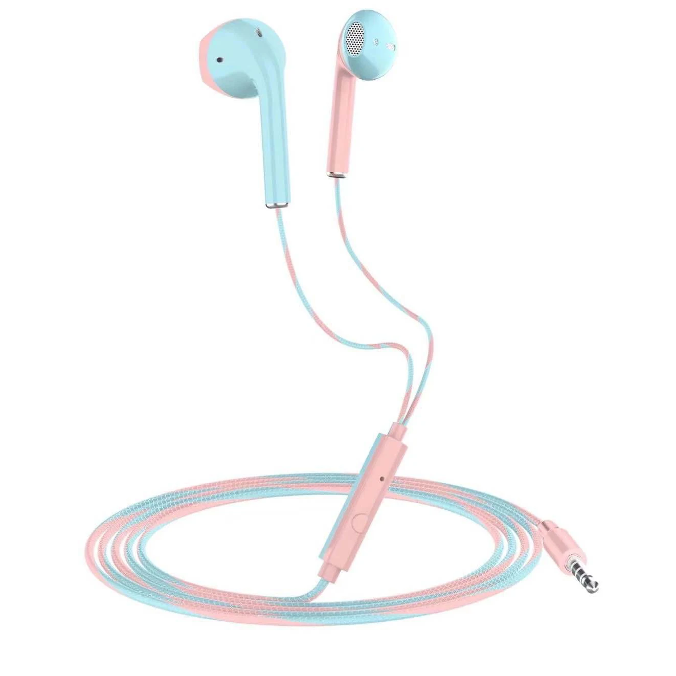 3,5 mm kabelgebundene Kopfhörer mit Bass-Ohrhörern, Stereo-Kopfhörer, Musik, Sport, Gaming-Headset mit Mikrofon für Xiaomi, iPhone, Huawei, Samsung Image